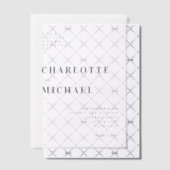 Invitations En Vélin Audacieux, moderne, Mariage, (Décalage (Invitation))