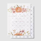 Invitations En Vélin Automne Citrouille Rustique Boho Espagnol Genre Ré (Décalage (Invitation))