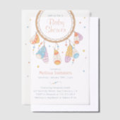 Invitations En Vélin Baby shower de Boho Tribal Dreamcatcher (Compenser)