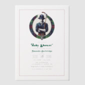 Invitations En Vélin Baby shower de charme Preppy classique (Recto)