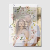Invitations En Vélin Baby shower floral d'aquarelle romantique (Décalage (Couple))