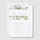 Invitations En Vélin Baby shower verdoyant (Compenser)