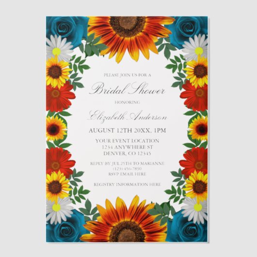 Invitations En Vélin Backyard Summer (Recto)