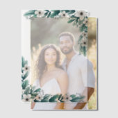 Invitations En Vélin Bébé's Breath Turquoise verdure Cadre décoratif (Décalage (Couple))