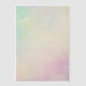 Invitations En Vélin Belles nuances arc-en-ciel de bleu rose vert (Recto)