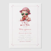 Invitations En Vélin Berry Sweet Baby shower (Recto)