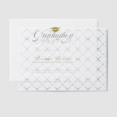 Invitations En Vélin Black Calligraphy Custom Photo (Décalage (Invitation))