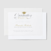 Invitations En Vélin Black Calligraphy Custom Photo (Compenser)