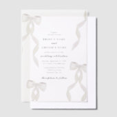 Invitations En Vélin  blanc formel Mariage formel (Compenser)