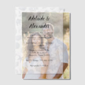 Invitations En Vélin Blue Coastal Wedding (Décalage (Couple))