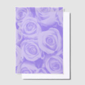 Invitations En Vélin Blue Rose Pattern Vellum Paper Overlay for Wedding (Compenser)