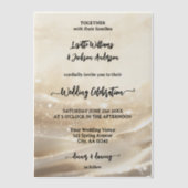 Invitations En Vélin Boho Chic Gold Sparkling Élégant Mariage (Recto)