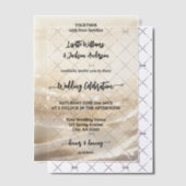 Invitations En Vélin Boho Chic Gold Sparkling Élégant Mariage (Décalage (Invitation))