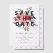 Invitations En Vélin Boho Floral Line Art Terracotta Arch Enregistrer L (Décalage (Invitation))