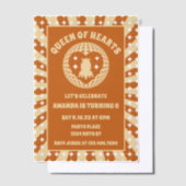 Invitations En Vélin Boho Reine Des Coeurs Fête D'Anniversaire (Compenser)