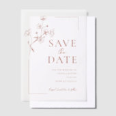 Invitations En Vélin Boho Terracotta Floral Mariage (Compenser)