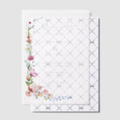 Invitations En Vélin Boho Watercolor Wildflower Calligraphy Wedding (Décalage (Invitation))