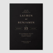 Invitations En Vélin Bordeaux Gothic Paisley Wedding (Recto)