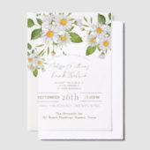 Invitations En Vélin Botanique Pays Fleur sauvage Spring Daisy Mariage (Compenser)