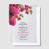 Invitations En Vélin Bougainvillea Méditerranée Grec Mariage (Compenser)