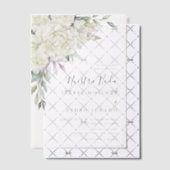 Invitations En Vélin Bouquet de fleurs blanches Nuestra Boda Mariage es (Décalage (Invitation))