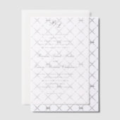 Invitations En Vélin Brooke Classic Script Monogramme Mariage élégant (Décalage (Invitation))