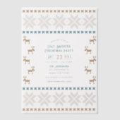 Invitations En Vélin Cacao Polaire Doux moche fête de Noël (Recto)