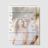 Invitations En Vélin Cacao Polaire Doux moche fête de Noël (Décalage (Couple))