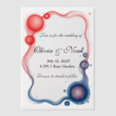 Invitations En Vélin Cadre moderne (Recto)