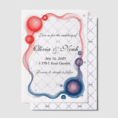 Invitations En Vélin Cadre moderne (Décalage (Invitation))