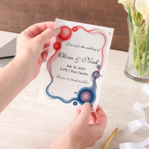 Invitations En Vélin Cadre moderne