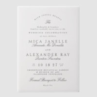 Calligraphie élégante gris foncé Mariage officiel