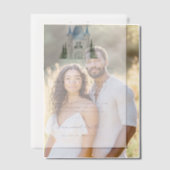 Invitations En Vélin Château romantique aquarelle Mariage d'illustratio (Décalage (Couple))