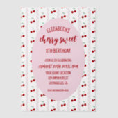 Invitations En Vélin Cherry Sweet Anniversaire (Recto)