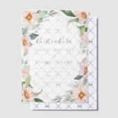 Invitations En Vélin Chic Eucalyptus Peach Roses Nuestra Boda Mariage (Décalage (Invitation))