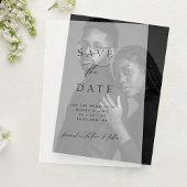 Invitations En Vélin Chic Typographic Script Wedding Save the Date