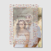 Invitations En Vélin Classical Geometric Mandala Pattern Wedding (Décalage (Couple))