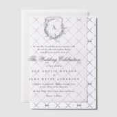 Invitations En Vélin classique classique classique classique mariage mo (Décalage (Invitation))