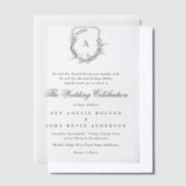 Invitations En Vélin classique classique classique classique mariage mo (Compenser)
