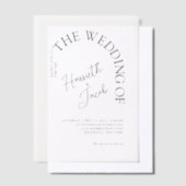 Invitations En Vélin Classique moderne l'Arc Le Mariage (Compenser)