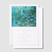 Invitations En Vélin Claude Monet Water Lilies Mariage (Compenser)