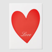 Invitations En Vélin Cœur  (Recto)