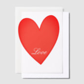 Invitations En Vélin Cœur  (Compenser)