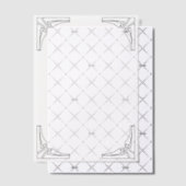 Invitations En Vélin Coin géométrique Bordure Élégante Découpage minima (Décalage (Invitation))