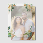 Invitations En Vélin Corners Roses irlandais (Décalage (Couple))