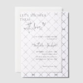 Invitations En Vélin Couple, Douchons-les avec Amour Nuptiale (Décalage (Invitation))