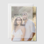 Invitations En Vélin Create Your Own white  (Décalage (Couple))