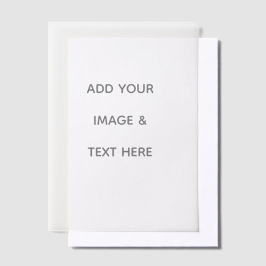 Invitations En Vélin Create Your Own white  (Compenser)