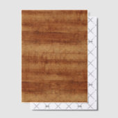 Invitations En Vélin Curly Koa Acacia Grain (Décalage (Invitation))