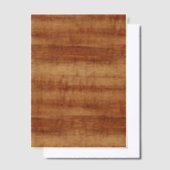 Invitations En Vélin Curly Koa Acacia Grain (Compenser)